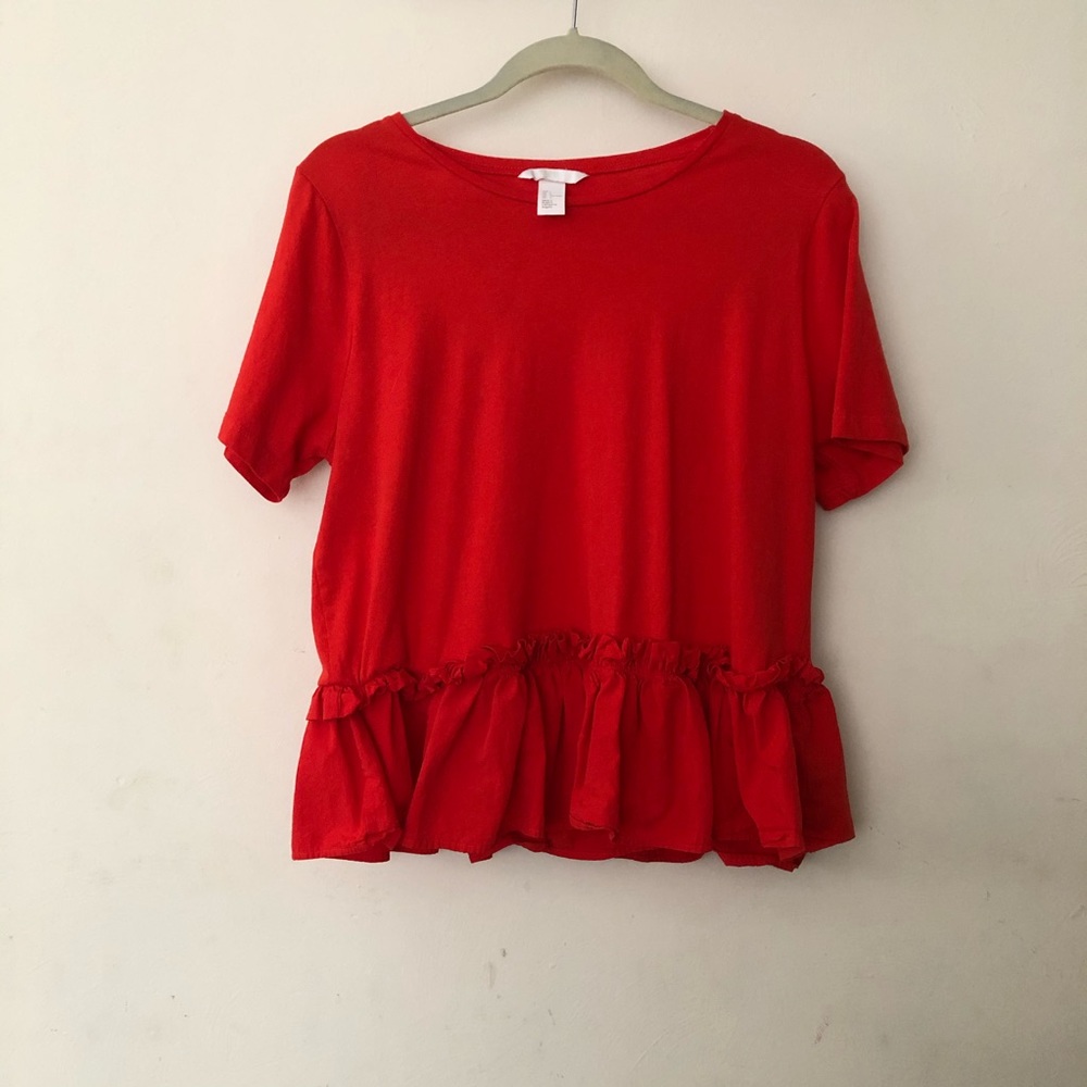 H&M Red Peplum